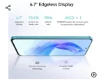 ⁦هاتف اونر 90 لايت 8 جيجا رام 256 جيجا شبكة 5G، لون ازرق سيان ليك، بشريحتين1⁩ - الصورة ⁦4⁩